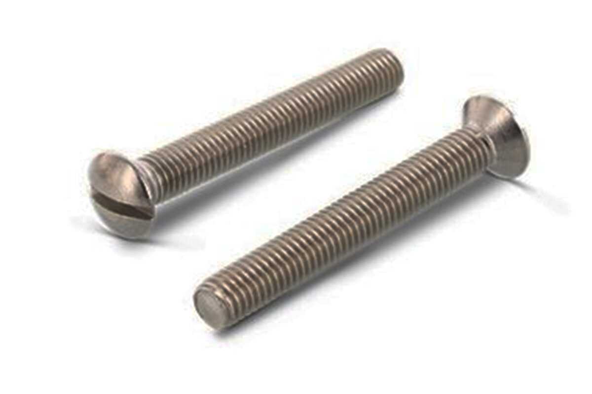 Гвинт, головка напівкругла M5x28 шліц прямий (PL), без покриття